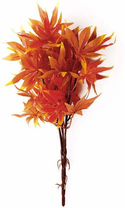@Home by nilkamal Maple Filler Stick Orange Wild Flower Artificial Flower