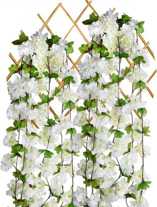 zoanto White Cherry Blossom Artificial Flower