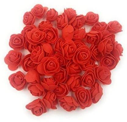Nimkar's Foam Artificial Flower Roses RED Shade Roses for DIY Wedding Flower Red Rose Artificial Flower