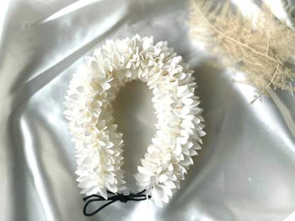 DecoroOne White Marigold Artificial Flower