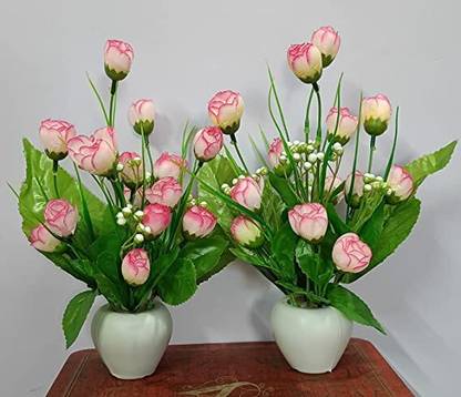 shanol Pink Rose Artificial Flower