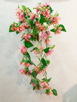 Style My Home Artificial Bougainvillea Wall Hanging Flower for Indoor Home Wall Decoration Multicolor Bougainvillea Artificial Flower