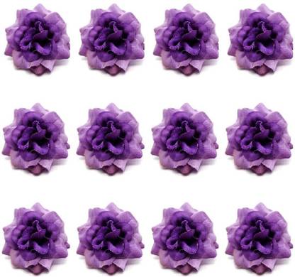 Satyam Kraft Artificial Rose Flowers for Home Decoration and Craft Purple Rose Artificial Flower