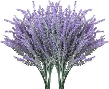 Curated Cart Lavender Flowers Pack Of 2 Multicolor Lavender Artificial Flower