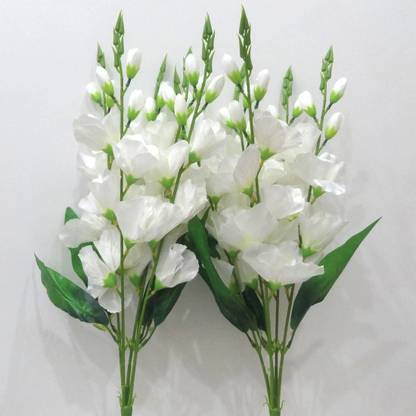 OM COLLECTIONS Gladiolus Artificial Flower White Gladiolus Artificial Flower