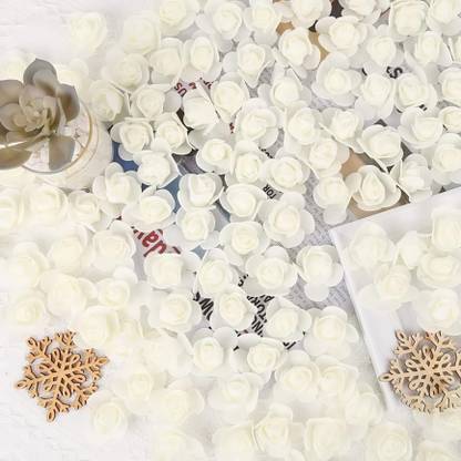 RAION Craft & Jewelry decoration/making foam artificial flowers White Rose Artificial Flower