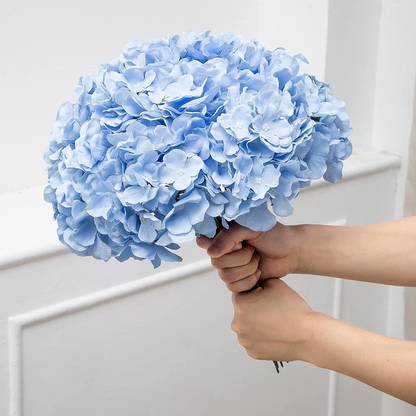 well art gallery Blue Hydrangea Artificial Flower