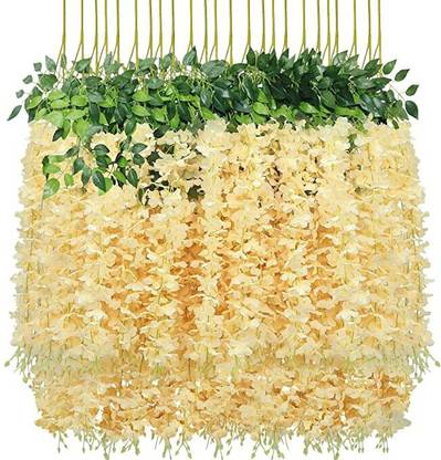 zoanto Beige Westeria Artificial Flower