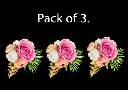 Unique Palette Artificial Flower Bunch for Wedding Bridal Shower Bride's Bouquet Decorations Multicolor Rose Artificial Flower