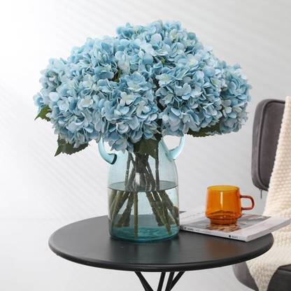 prajna Blue Hydrangea Artificial Flower