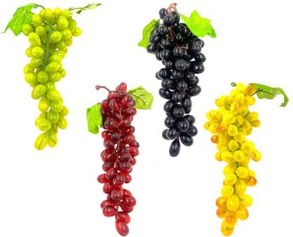 ZarSaaA Artificial Grapes (Pack of 4) Artificial Fruit