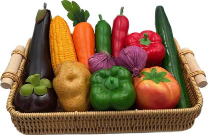 Giftzretailz Artificial Vegetables for Decoration Set of 12 Artificial Fruit