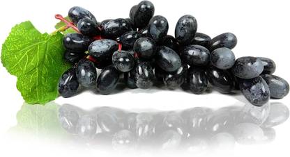 CRYSTU Artificial Hanging Black Grapes Fruits For Home And Kitchen Decoration Artificial Fruit