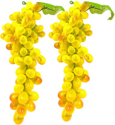 ZarSaaA Artificial Grapes Yellow Color Artificial Fruit
