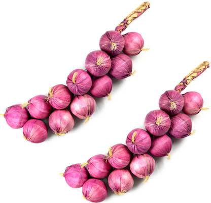 REIKI CRYSTAL PRODUCTS Artificial Hanging Onion Vegetables For Home Decoration, Table Decoration Artificial Fruit