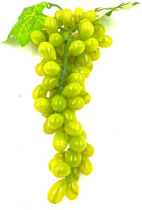 ZarSaaA Artificial Grapes Green Color (Pack of 1) Artificial Fruit