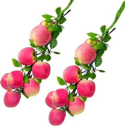 CRYSTU Artificial Hanging Apple Fruits For Home Decoration And Table Decoration Artificial Fruit