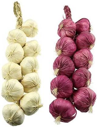 Alment ALM_Artificial Garlic Onion Hanging Artificial Fruit