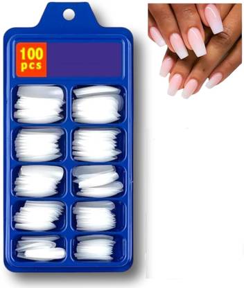 Velvetree professional Artificial Nail False Style Fake Acrylic Nail Tips 100 pc white