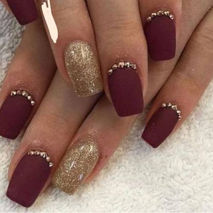 AMOK STORE Press on nail for women's, nail set, false nail tip, nail with glue90 MULTICOLOR