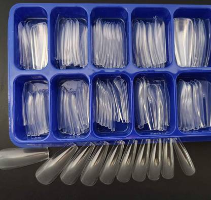 AMOSFIA Long-lasting and Stylish Artificial Nails TRANSPARENT