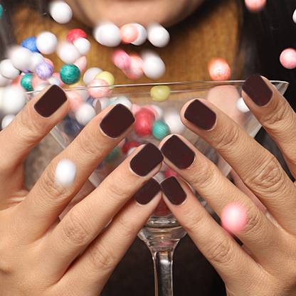 Lick - Press on Nails Artificial Nails and Fake Nails Set Chocolate Brown