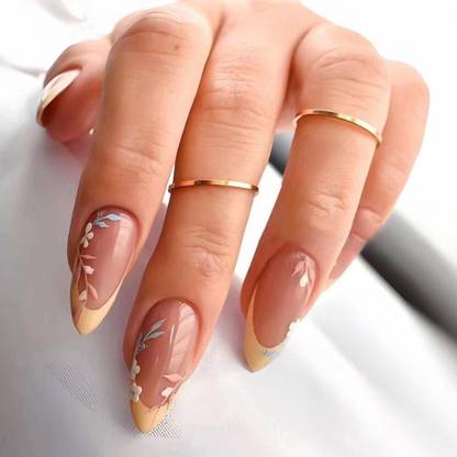Slay On Designer Abs Plastic Artificial Nails Beige