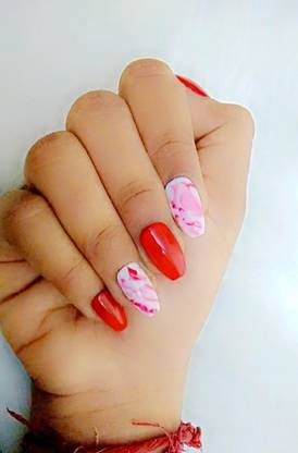 Dipkish Collection Combo Acrylic Nail Stick Ons, Press Ons For Easy Everyday Use Includes Glue Yellow
