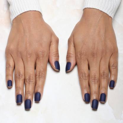 Lick - Press on Nails Artificial Nails and Fake Nails Set Navy Blue