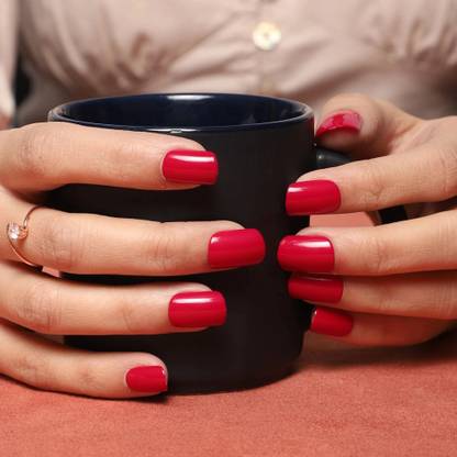 Lick - Press on Nails Artificial Nails and Fake Nails Set Dark Pink