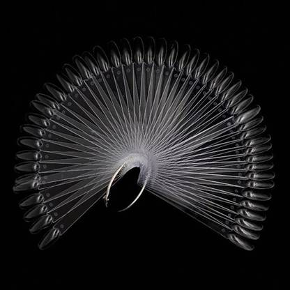 Cosluxe Nail Art 50 Pcs False Nail Tips Manicure Nail Art Practice Nail Display Tools Transparent