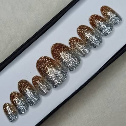Shhagan Two-Tone Treasure Bronze and Silver Glitter