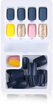 SYGA FakeNails-F635-3- Oxford Blue