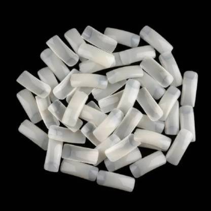 Deeparth Magic Soft Gel Nail Tips Medium Coffin Shaped Nails Tips Transparent White
