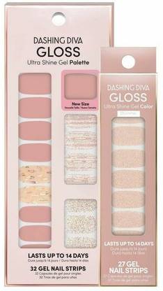 DASHING DIVA Gloss Ultra Shine Gel Mani Bundle Nail Art - 59ct Multicolor