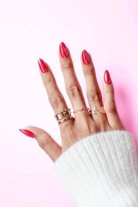 Candyy Nails Hot AF Press On Nails|Reusable Extensions|Artificial Nails Set|Long Lasting Red