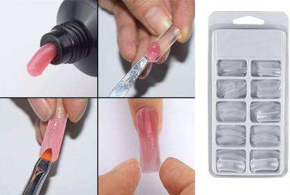 JANOST Bset Simple Artificial Nails Pack Of 1 Transparent