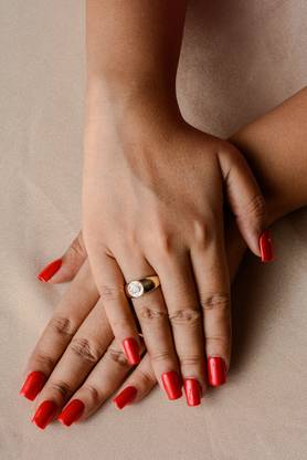 Becks Beauty Habibti | Handmade Press On Nails | Red
