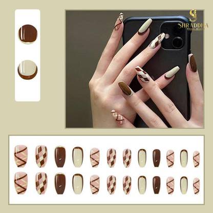 Shraddha Bridal Studio The Most Funky & Cool Reusable Nails Extension With Beautiful Colors MULTI COLOUR