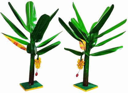 Epoojacart 24 Inches Banana Trees for pooja - Artificial Banana Trees Artificial Plant
