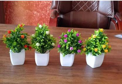 ANANDANI Anandani Artificial Bonsai Mini Plant (Pack of 1) For Home,Office Decoration, Bonsai Wild Artificial Plant  with Pot