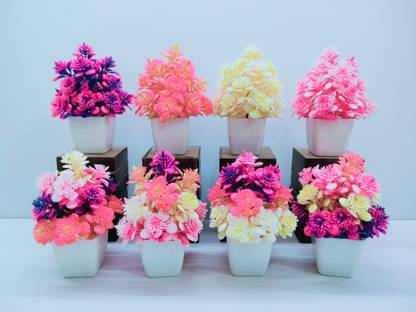 ADIRSA Artificial Plants With Pot/Vase For Home Decoration Bonsai Bonsai Wild Artificial Plant  with Pot