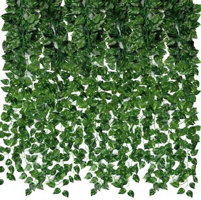 aunique Artificial Money Plant Creeper |Wall Hanging |Home|Garden|Decoration(pack Of 2) Bonsai Artificial Plant  with Pot
