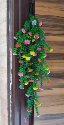 Nimkar's Artificial Flower Hanging Bunch /Hanging Bail for Decoration with Hanging HooK Bonsai Artificial Plant