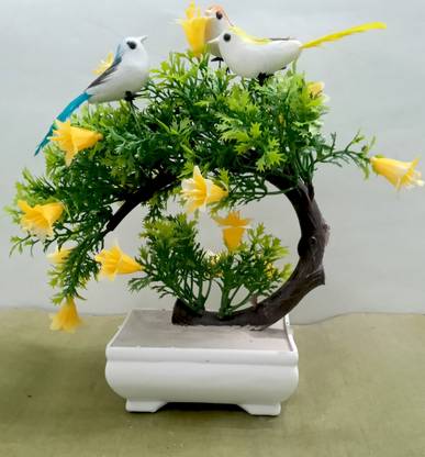 RESILIENCE Artificial Plant for Home Décor Bonsai Wild Artificial Plant  with Pot