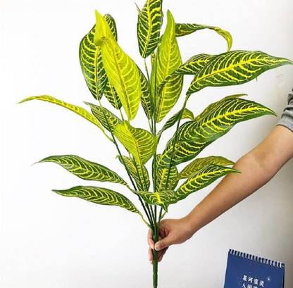 Nimkar's Artificial Leaf Bunch/Snake plant bunch without Vase Bonsai Potted Faux Grass Bonsai Artificial Plant