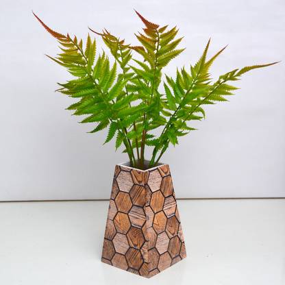 fancymart Artificial Plaply Fern Leaves Plant Wild Artificial Plant  with Pot