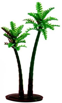 Vintager 10 PCS Model Trees Cake Decorations Model Miniature Plastic Trees Artificial Plant