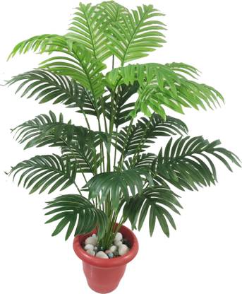 BAARIG 24 Leaves Areca Palm Indoor Plant for Home/Shop/Office Decor/Gifting Without Pot Artificial Plant