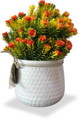 bloomings Bonsai Artificial Plant  with Pot